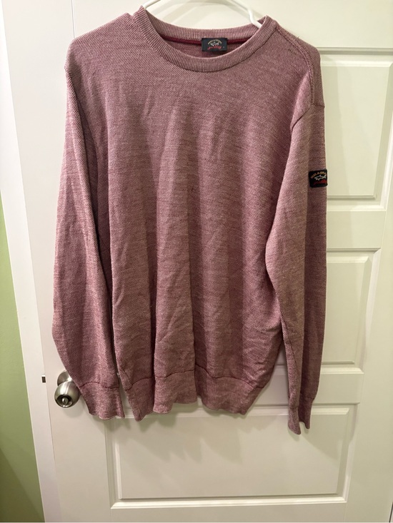 Paul & Shark Other - Paul & Shark Yachting Marled Burgundy Crewneck Label